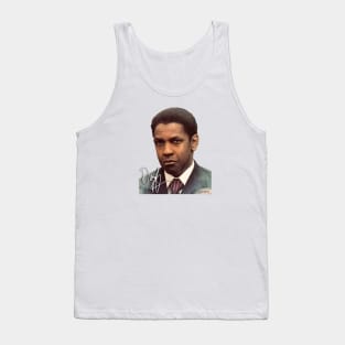 Denzel Washington Signed Portrait Tank Top